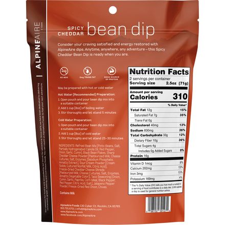 AlpineAire - Spicy Cheddar Bean Dip