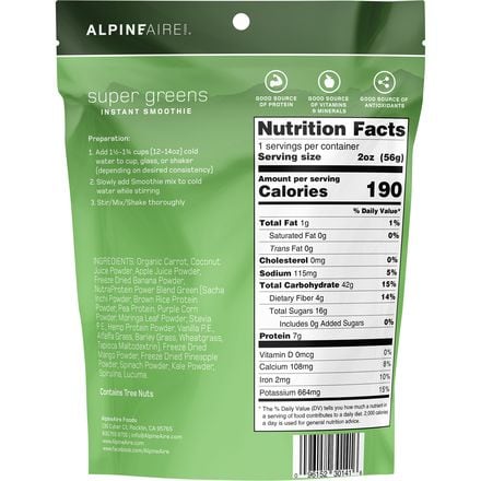 AlpineAire - Super Greens Instant Smoothie