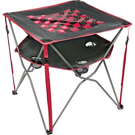 ALPS Mountaineering - Eclipse Table + Checkerboard - Charcoal/Salsa