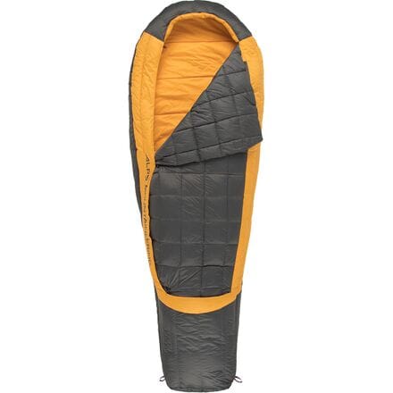 ALPS Mountaineering - Dogwood + Sleeping Bag: 40F Synthetic - Charcoal/Cantaloupe