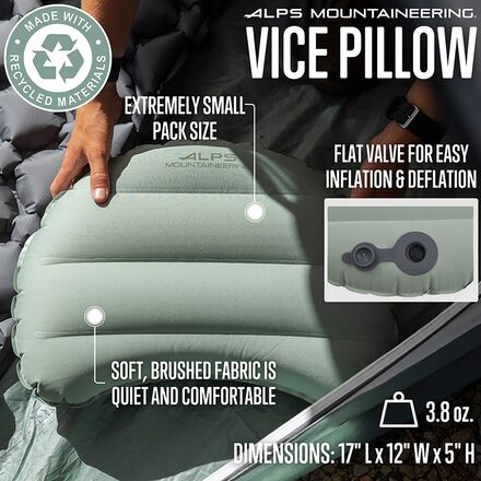 ALPS Mountaineering - Vice Pillow - recycled materials