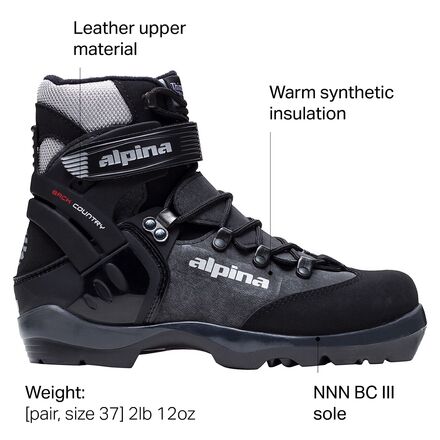 Alpina - BC 1550 Backcountry Boot - 2022 - Black/Silver