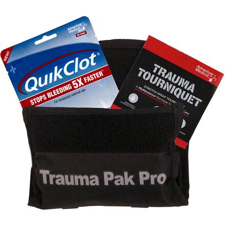 Adventure Medical Kits - QuikClot Trauma Pack Pro + Tourniquet + QuikClot - One Color
