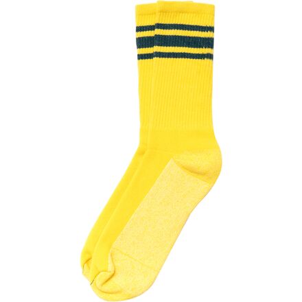 American Trench - Silver Crew Athletic Stripe Sock
