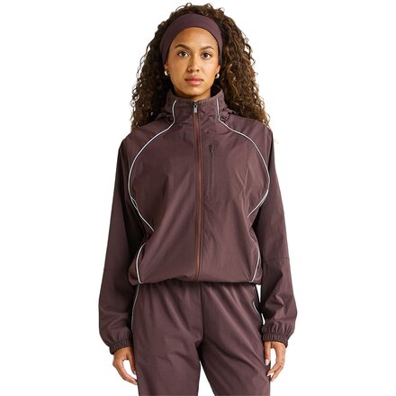 Panelled Contrast Piping Wind Breaker - Women's
