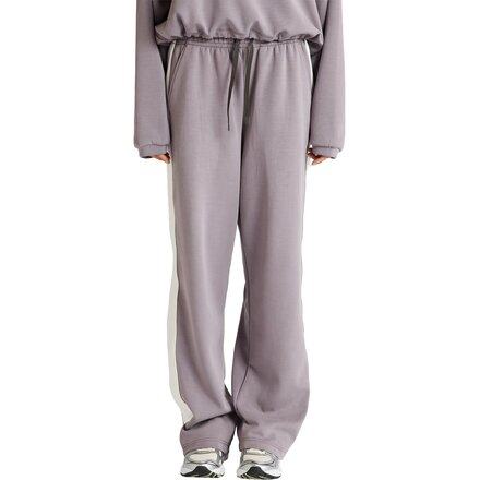 Soft Luxury Contrast Wide Leg Track Pant - Women's