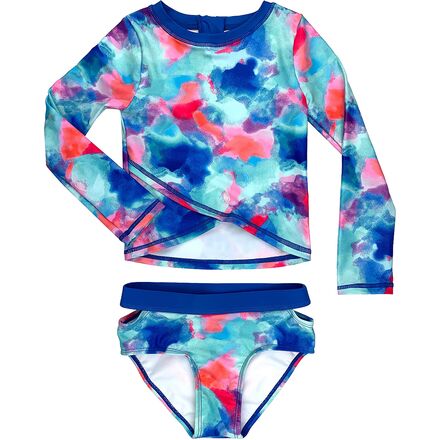 Appaman - Oceana Rash Guard Swimset - Girls' - Ocean Tie Dye
