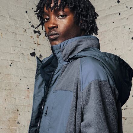 Alpha Industries - Mixed Media Fleece Full-Zip Hoodie - Men's