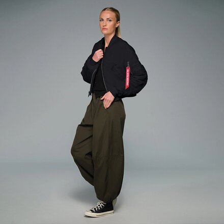 Alpha Industries - MA-1 Cropped Flight Oxford Jacket - Women's