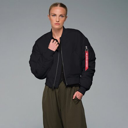 Alpha Industries - MA-1 Cropped Flight Oxford Jacket - Women's