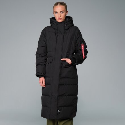 Alpha Industries - Sierra Long Relaxed Fit Puffer - Women's