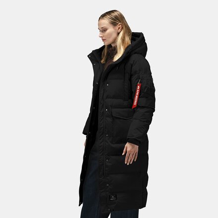 Alpha Industries - Sierra Long Relaxed Fit Puffer - Women's