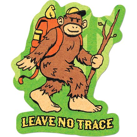 Bigfoot Leave No Trace Sticker