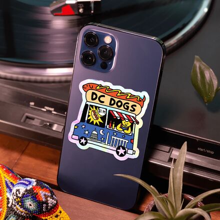 Apply Stickers - DC Dogs Food Truck Sticker