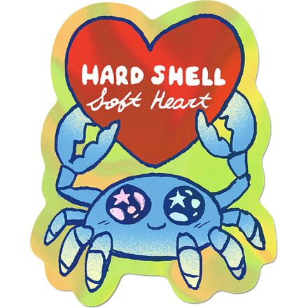 Hard Shell Soft Heart Sticker