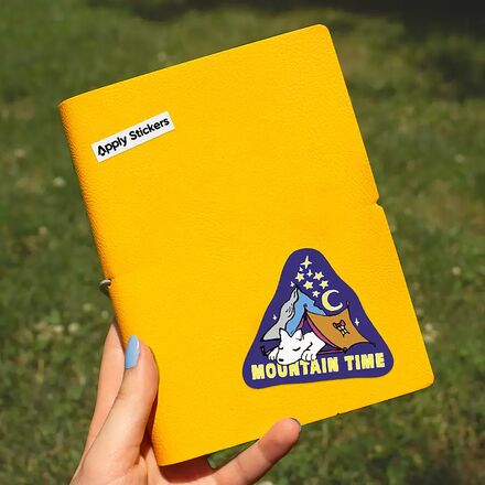 Apply Stickers - Mountain Time Sticker