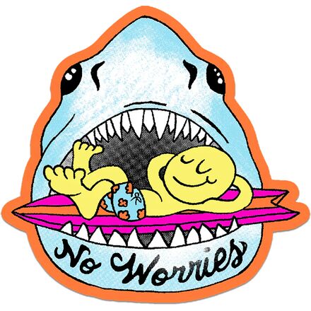 No Worries Sticker