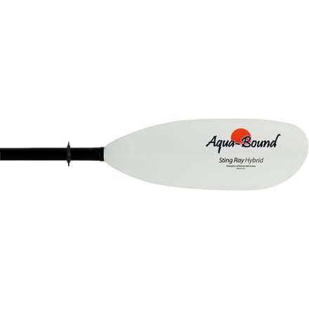 Aqua-Bound - Sting Ray Hybrid 2-Piece Posi-Lok Paddle - Straight Shaft - White abXII