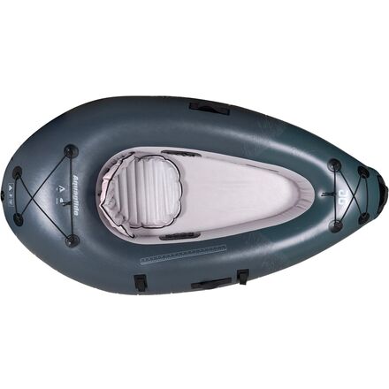 Aquaglide - Backwoods Angler 75 Inflatable Kayak - Navy/Green
