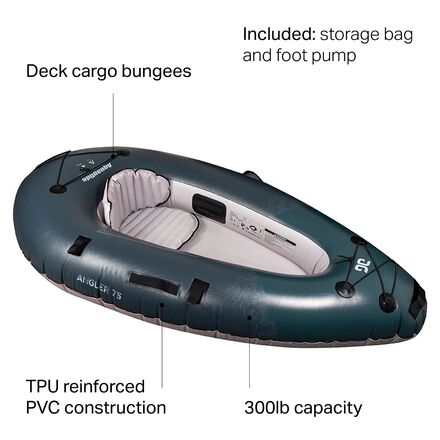 Aquaglide - Backwoods Angler 75 Inflatable Kayak