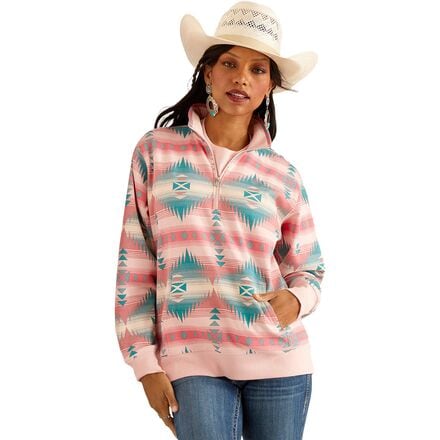 Ariat - Ranger 1/2-Zip Sweatshirt - Women's - Tiffany Print