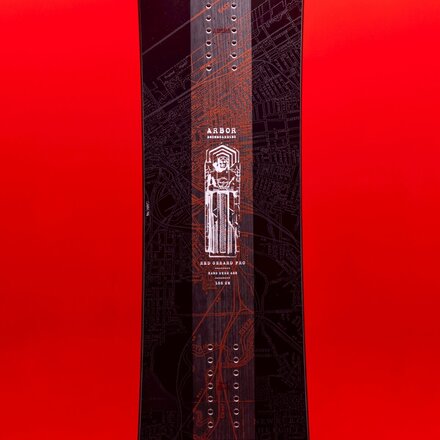 Arbor - Red Gerard Pro w/ Utility Binding Snowboard Bundle