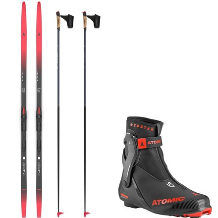 Redster S7 Gen S Stiff Skate Ski Package w/ Poles