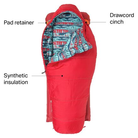 Big Agnes - Little Red Sleeping Bag: 15F Synthetic - Kids'