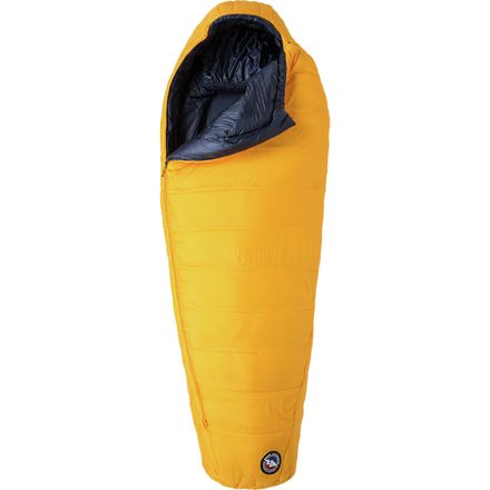 Big Agnes - Lost Dog Sleeping Bag: 30F Synthetic - Yellow/Navy