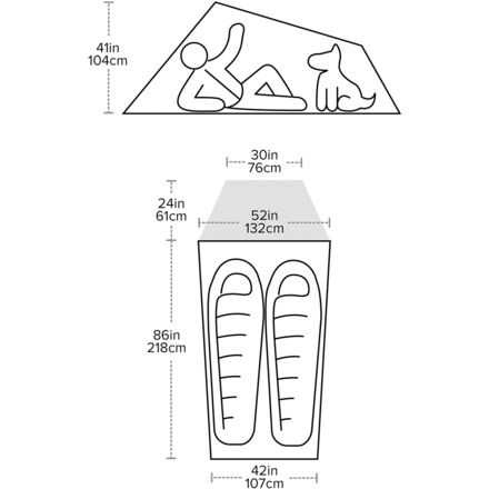 Big Agnes - C Bar 2 Tent: 2-Person 3-Season