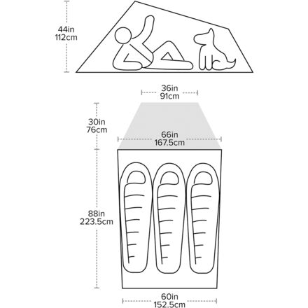 Big Agnes - C Bar 3 Tent: 3-Person 3-Season