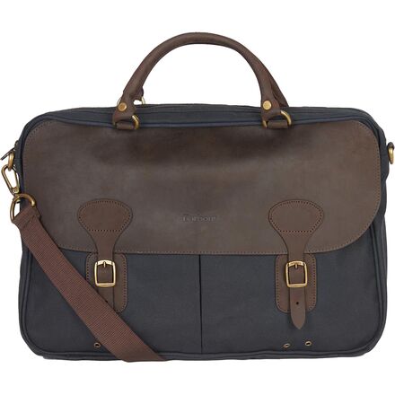 Barbour - Wax Leather 4L Briefcase - Navy