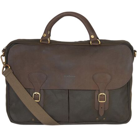 Barbour - Wax Leather 4L Briefcase - Olive