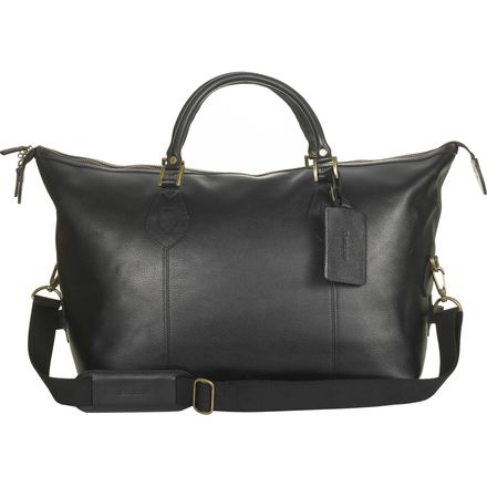 Barbour - Leather Med Travel Explorer Bag - Black