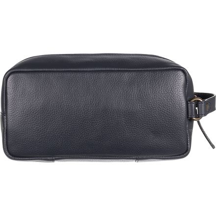 Barbour - Compact Leather Washbag