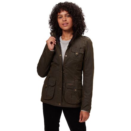 Barbour - Winter Defence Wax Jacket - Women's - Olive/Classic