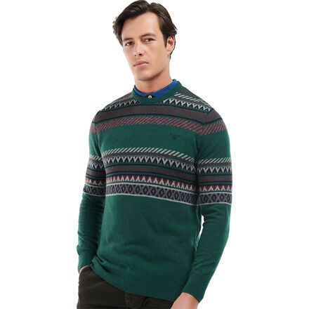 Barbour - Winterborne Fairisle Crew Sweater - Men's - Forest