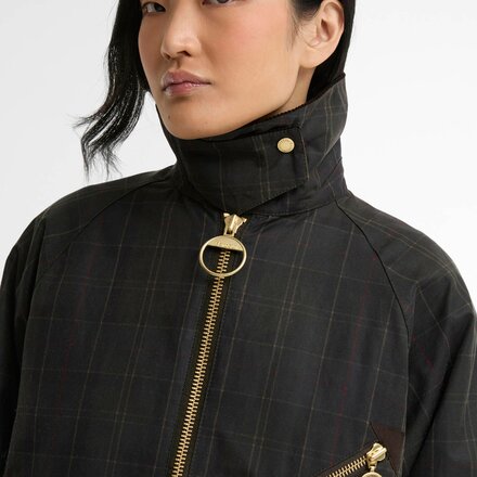 Barbour - Arlene Checked Wax Jacket - Women's