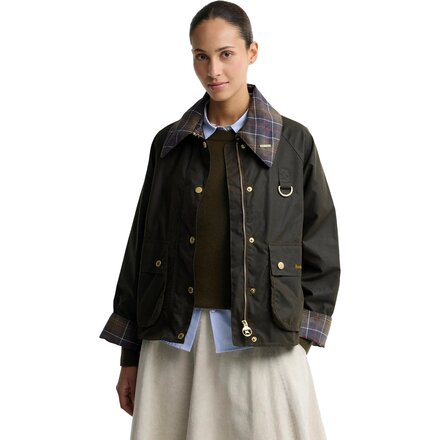 Icons Tartan Collar Spey Wax Jacket - Women's