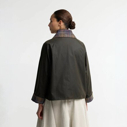 Barbour - Icons Tartan Collar Spey Wax Jacket - Women's