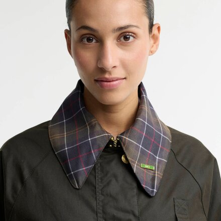 Barbour - Icons Tartan Collar Spey Wax Jacket - Women's
