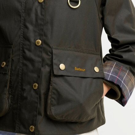 Barbour - Icons Tartan Collar Spey Wax Jacket - Women's