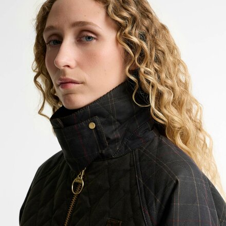 Barbour - Reimagined Icons Tartan Quilted Spey Wax Jacket - Women's