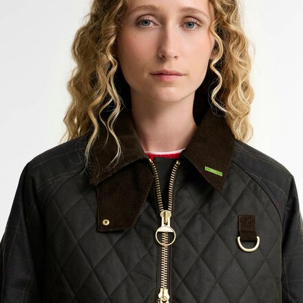 Barbour - Reimagined Icons Tartan Quilted Spey Wax Jacket - Women's