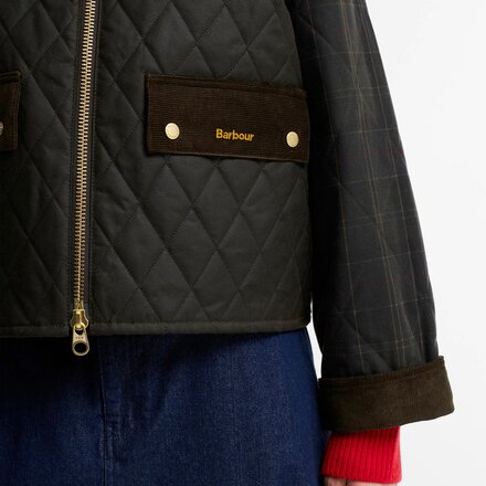 Barbour - Reimagined Icons Tartan Quilted Spey Wax Jacket - Women's