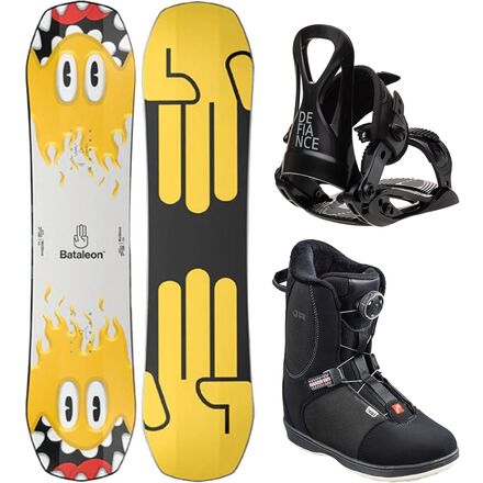 Minishred Snowboard + T1 Binding + Head Jr BOA Boot - Kids'