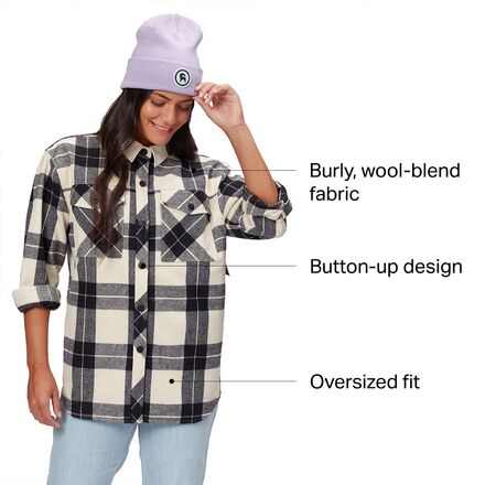 Backcountry - Lontra Oversized Shirt Jacket - Past Season - Women's
