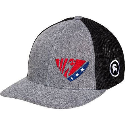 Backcountry - USA Jumpman Logo Trucker Hat - Grey heather/Black