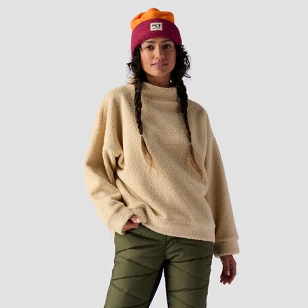 Backcountry - GOAT Fleece Mockneck Top - Women's - Bleached Sand