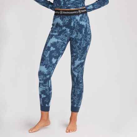 Backcountry - Spruces Mid-Weight Merino Printed Bottom - Women's - Riptide Print